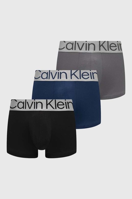Комплект из трех боксеров Calvin Klein Underwear, темно-синий комплект из трех боксеров calvin klein underwear синий