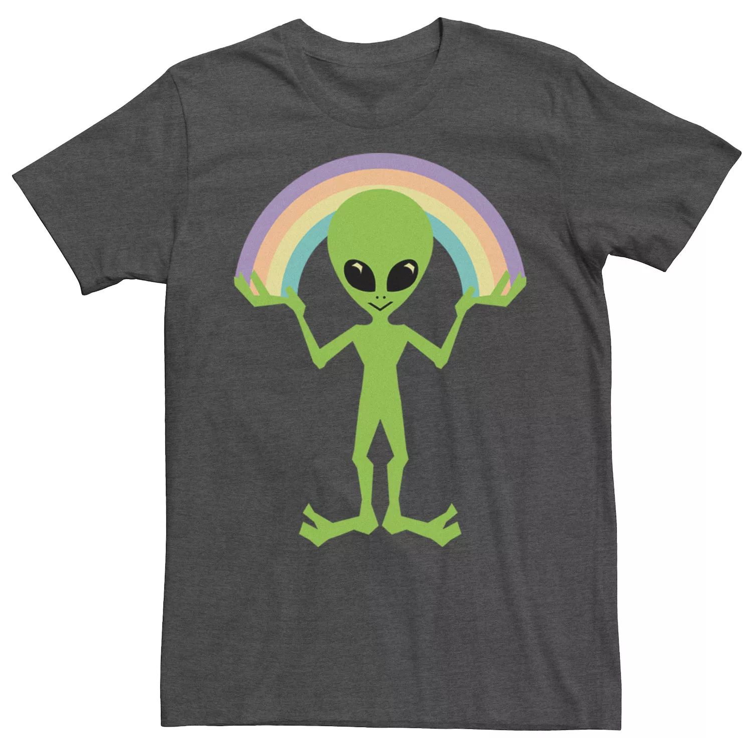 цена Мужская футболка с рисунком Alien Rainbow Licensed Character