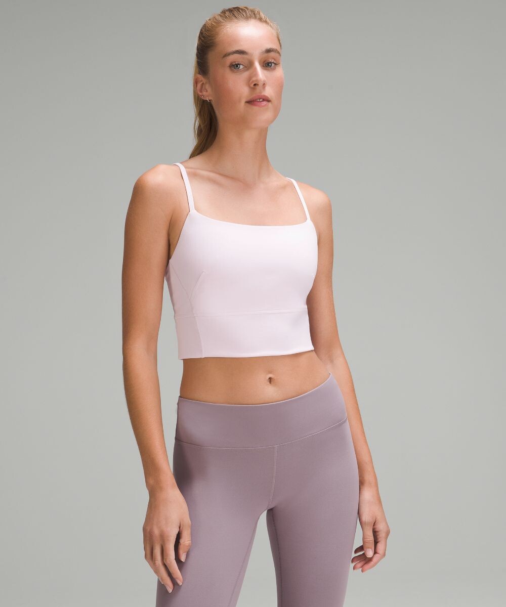 

Майка Wunder Train с ремешками Lululemon, розовый