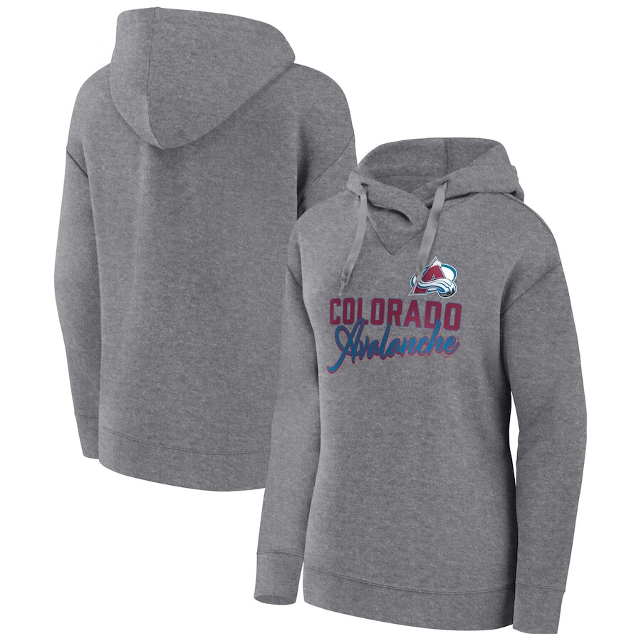 

Пуловер с капюшоном Fanatics Branded Colorado Avalanche, серый