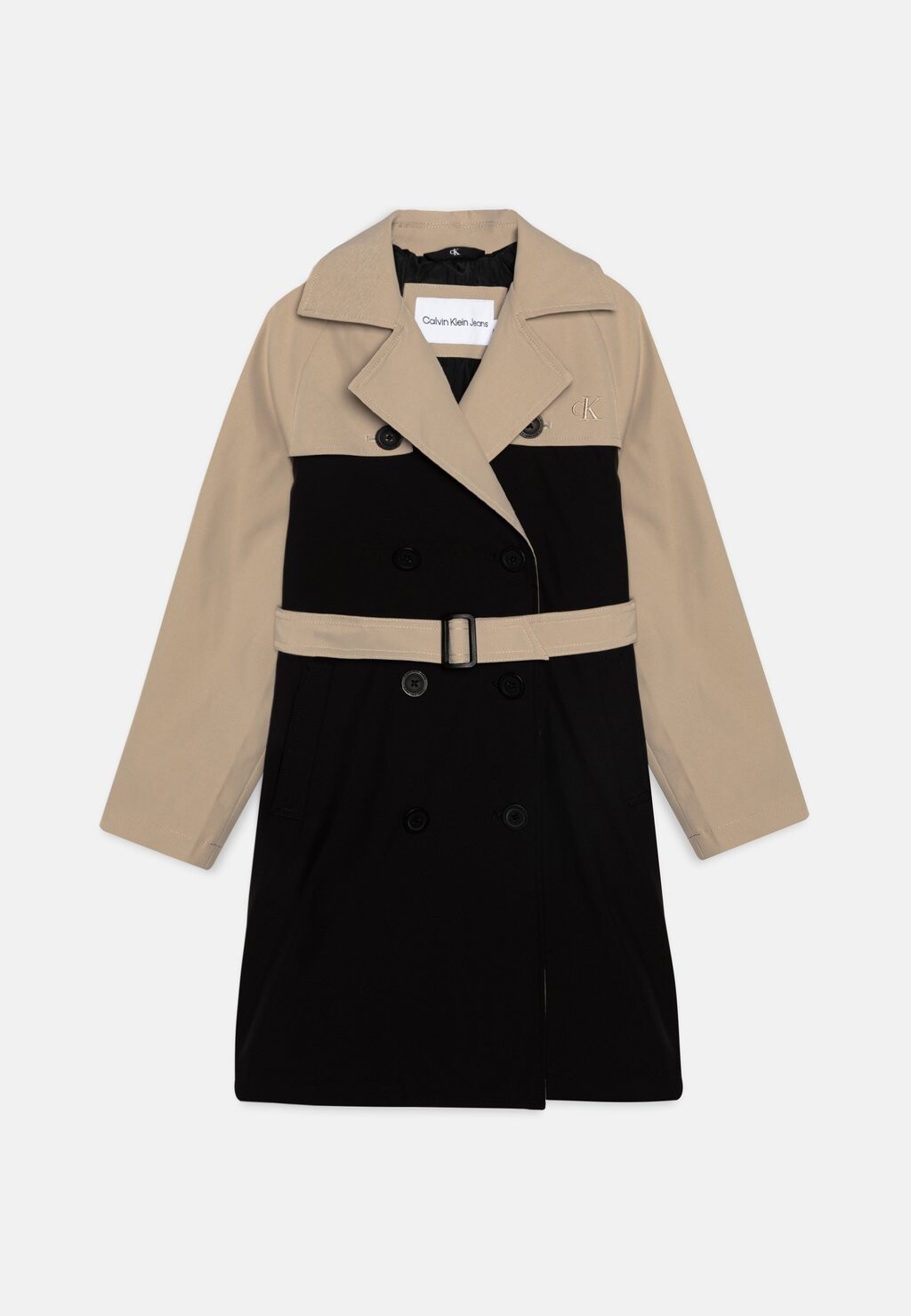 

Тренч Color Block Calvin Klein Jeans, черный