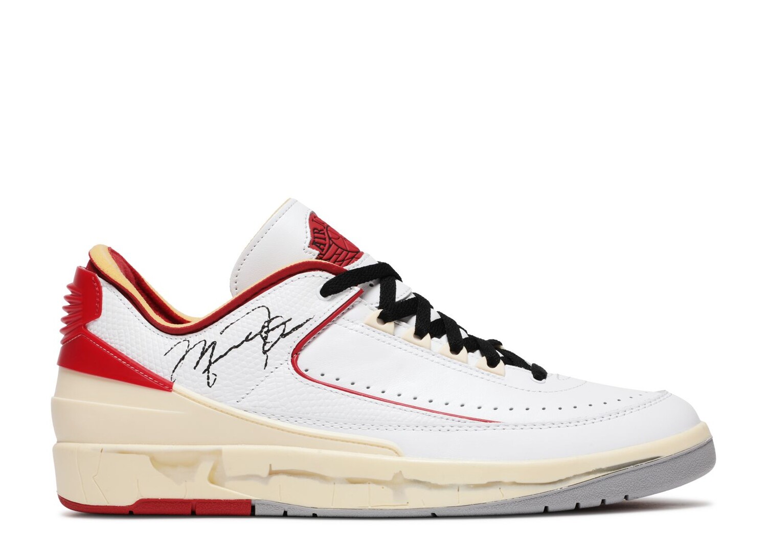 Кроссовки Air Jordan Off-White X Air Jordan 2 Retro Low Sp 'White Varsity Red', белый