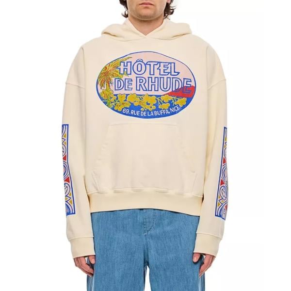 

Футболка rhude hotel cotton hoodie Rhude, белый