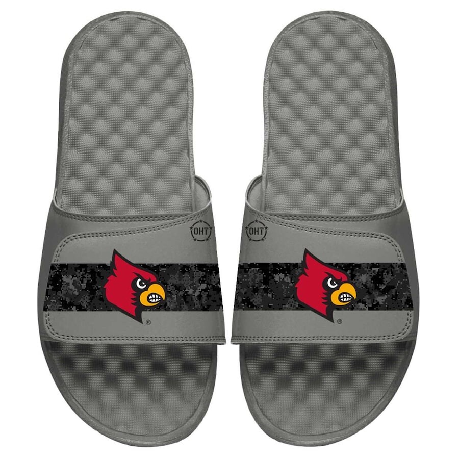 

Шлепанцы ISlide Louisville Cardinals, серый