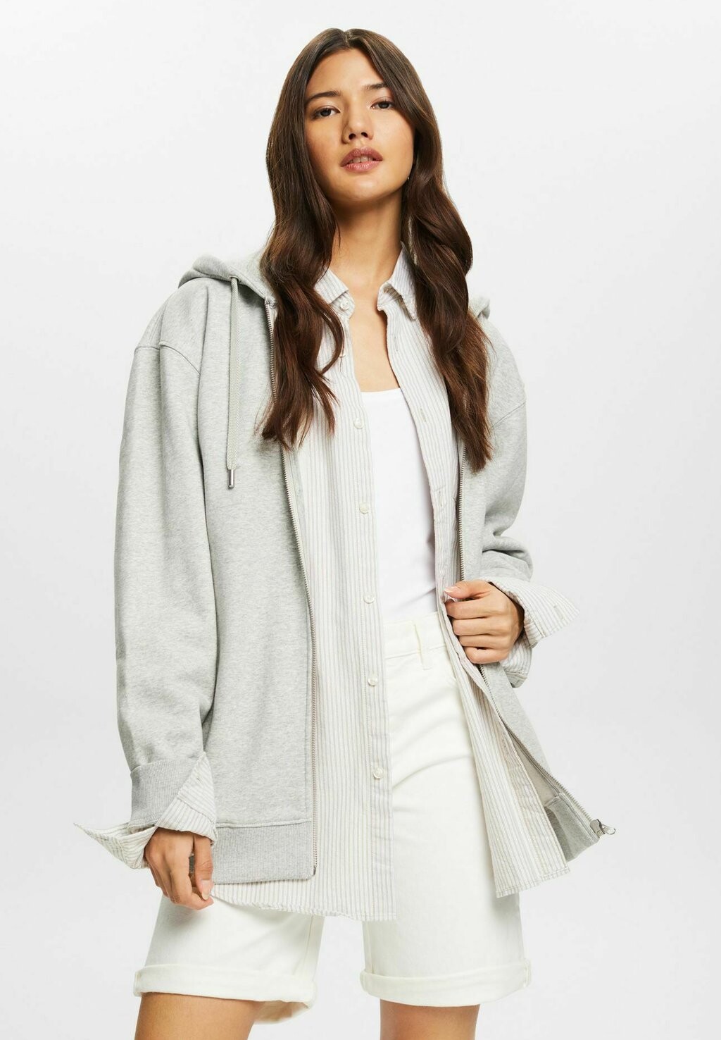 

Толстовка на молнии Esprit, Серый