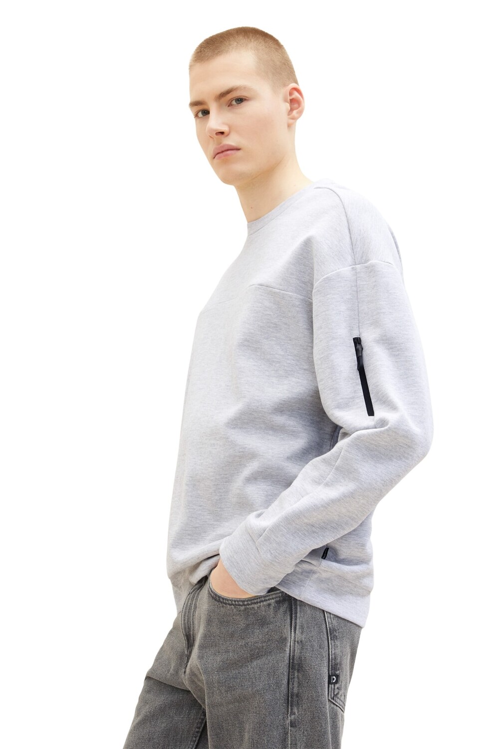 

Толстовка - Серый - Классический крой Tom Tailor Denim, серый