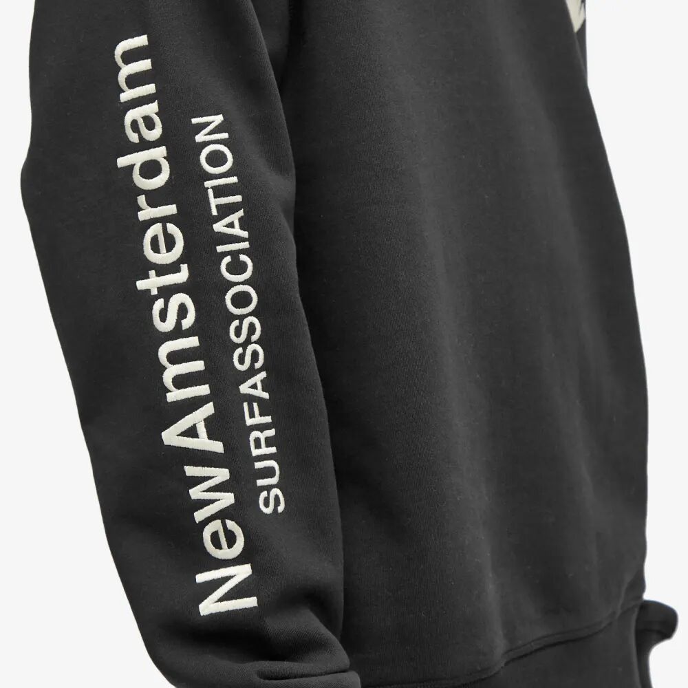 цена New Amsterdam Surf Association Новый спортивный свитер с логотипом, черный