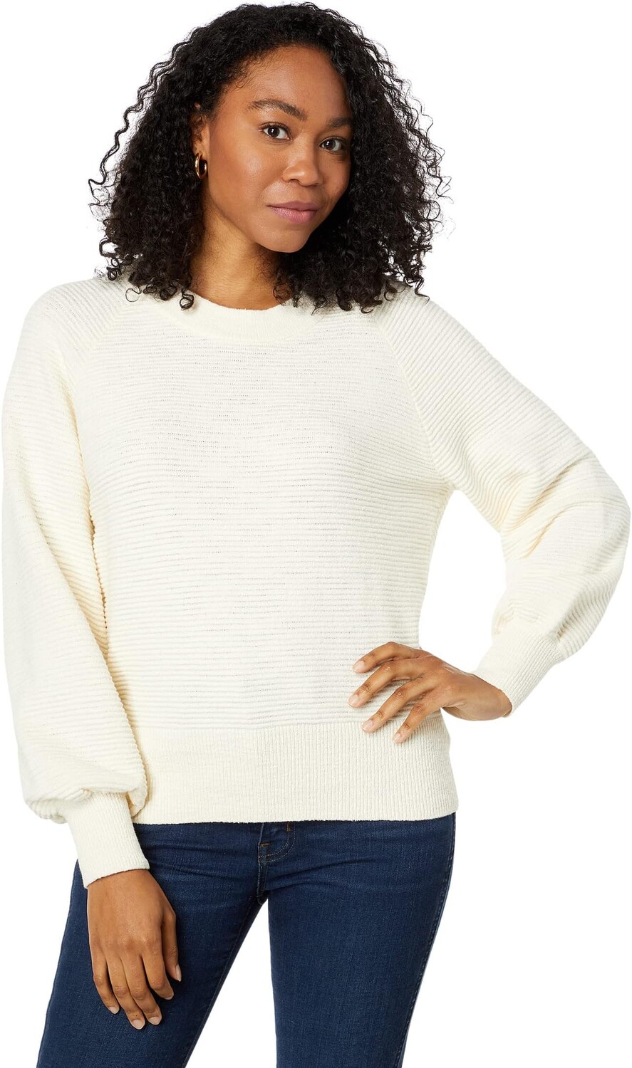 

Сильный пуловер реглан Madewell, цвет Antique Cream