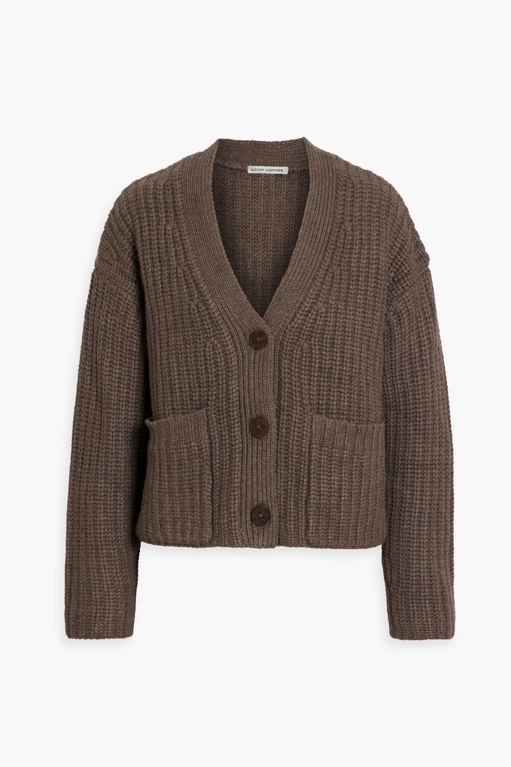 

Кардиган рельефной вязки Autumn Cashmere, серо-коричневый