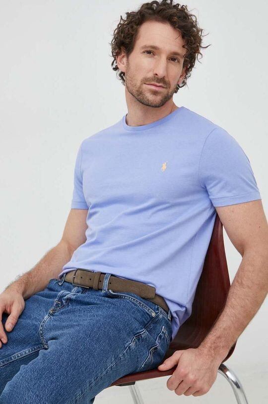 

Хлопковая футболка Polo Ralph Lauren, фиолетовый