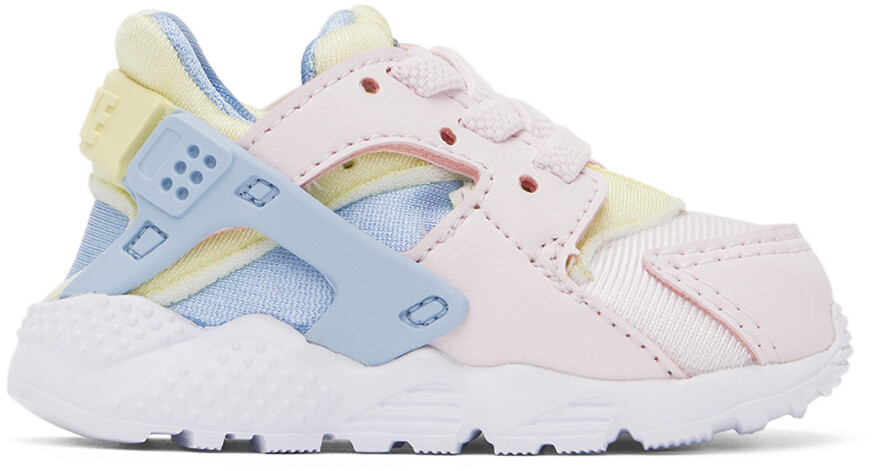 

Розово-синие кроссовки Nike Baby для бега Huarache