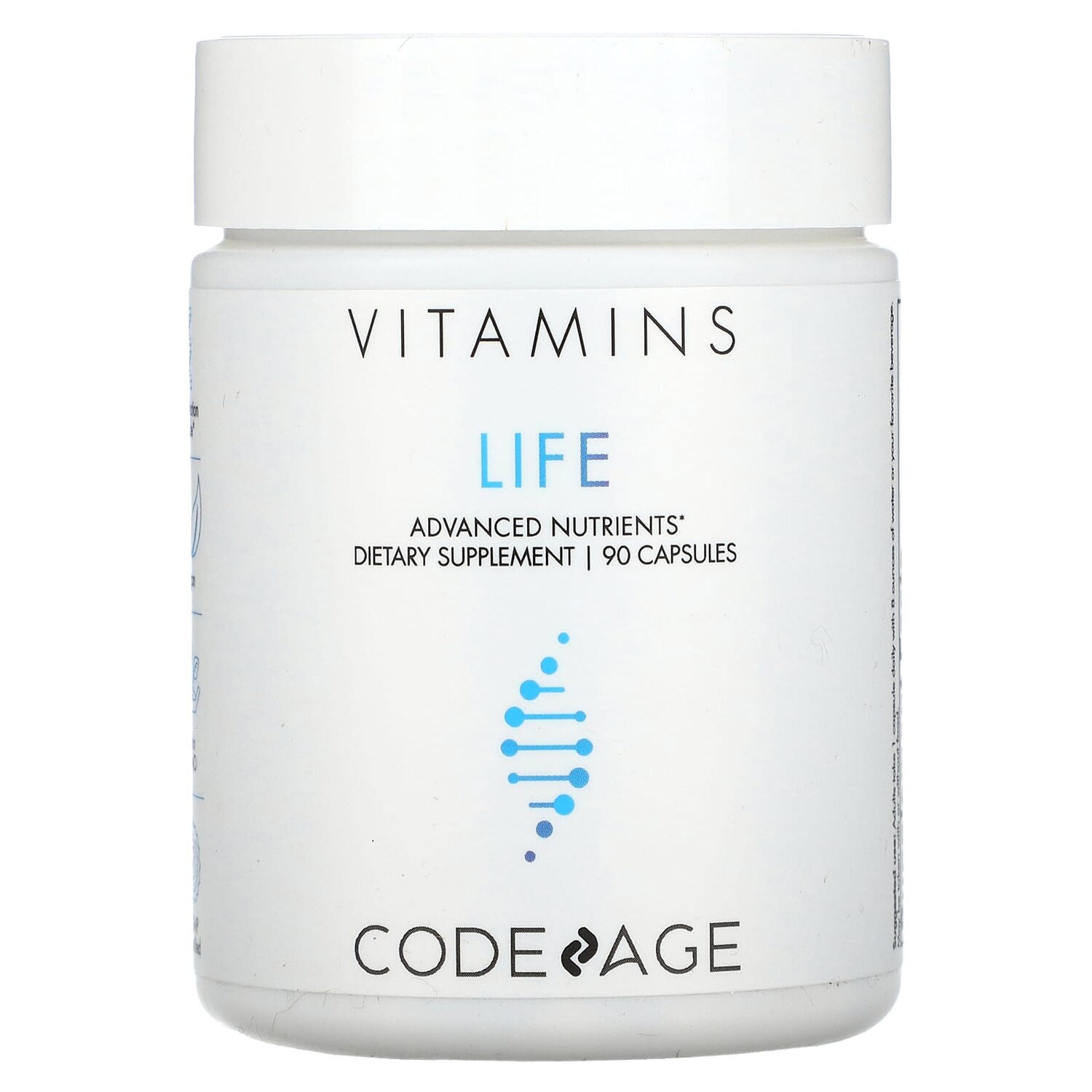 

Life, витамины, дополнительные питательные вещества, 90 капсул, Codeage