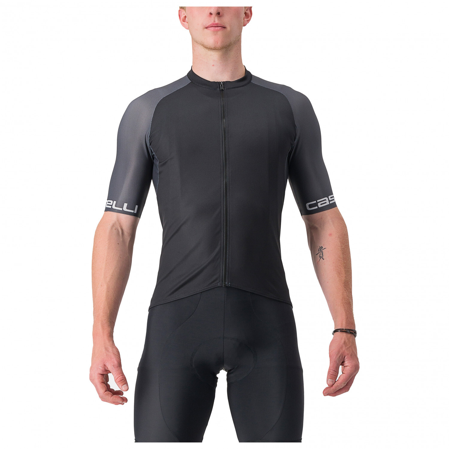 

Велосипедный трикотаж Castelli Entrata VI Jersey, цвет Light Black/Dark Gray Ivory