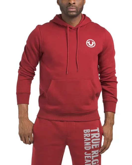 

Толстовка с капюшоном True Religion, красный