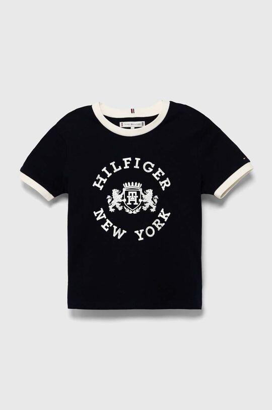 

Детская хлопковая футболка Tommy Hilfiger, темно-синий