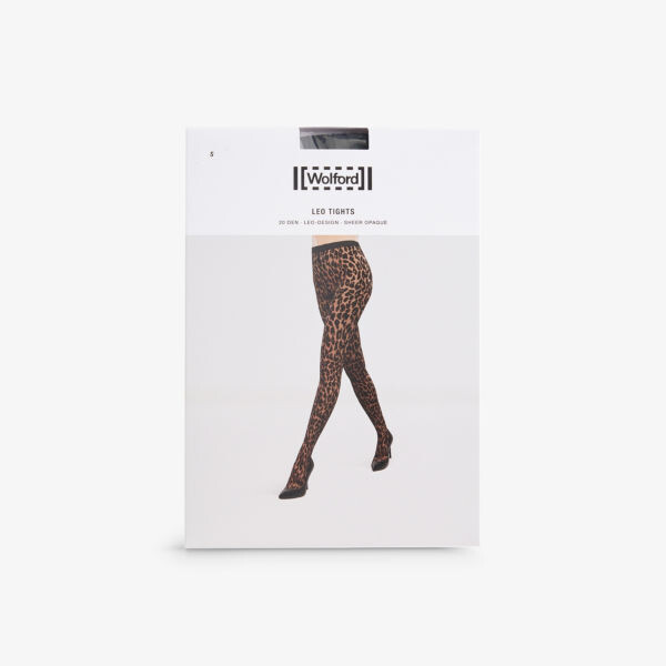 

Колготки из эластичной ткани с логотипом на поясе Wolford, черный