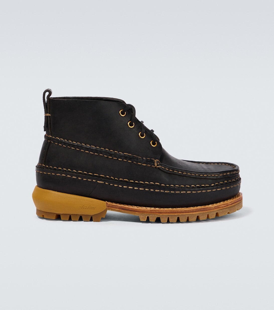 

Кожаные ботинки Moc-Folk Visvim, черный