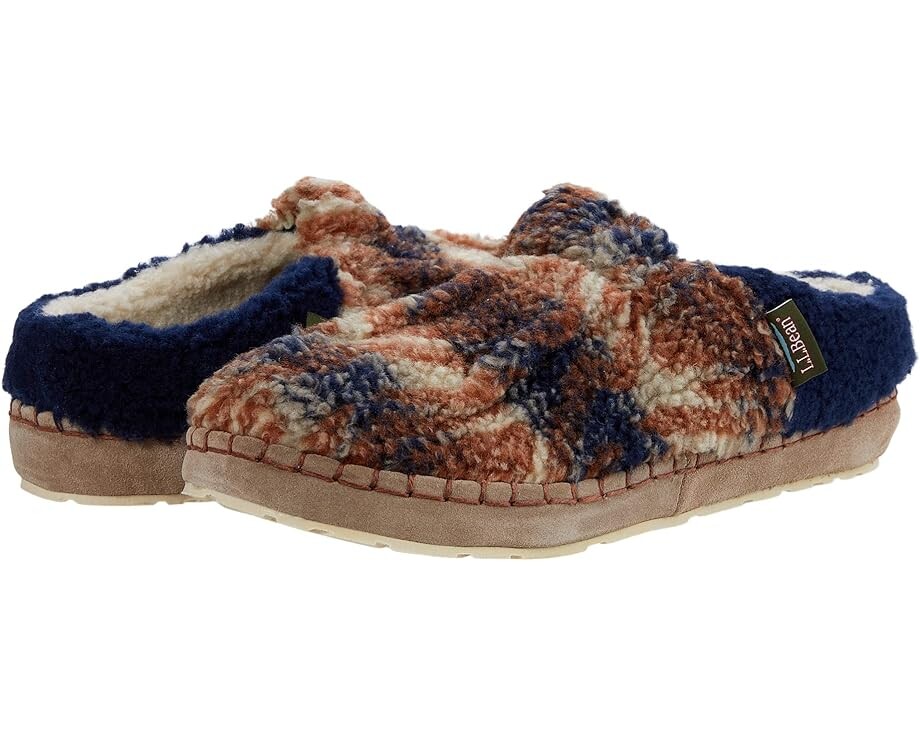 

Домашняя обувь L.L.Bean Cozy Slipper Slide Pile Fleece, цвет Rustic Brown Ombre