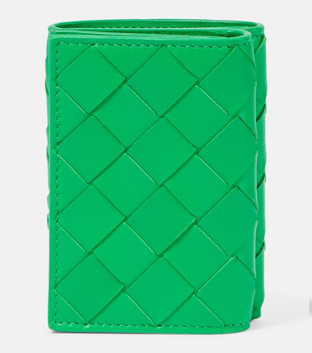 

Кошелек из кожи интекчато Bottega Veneta, зеленый