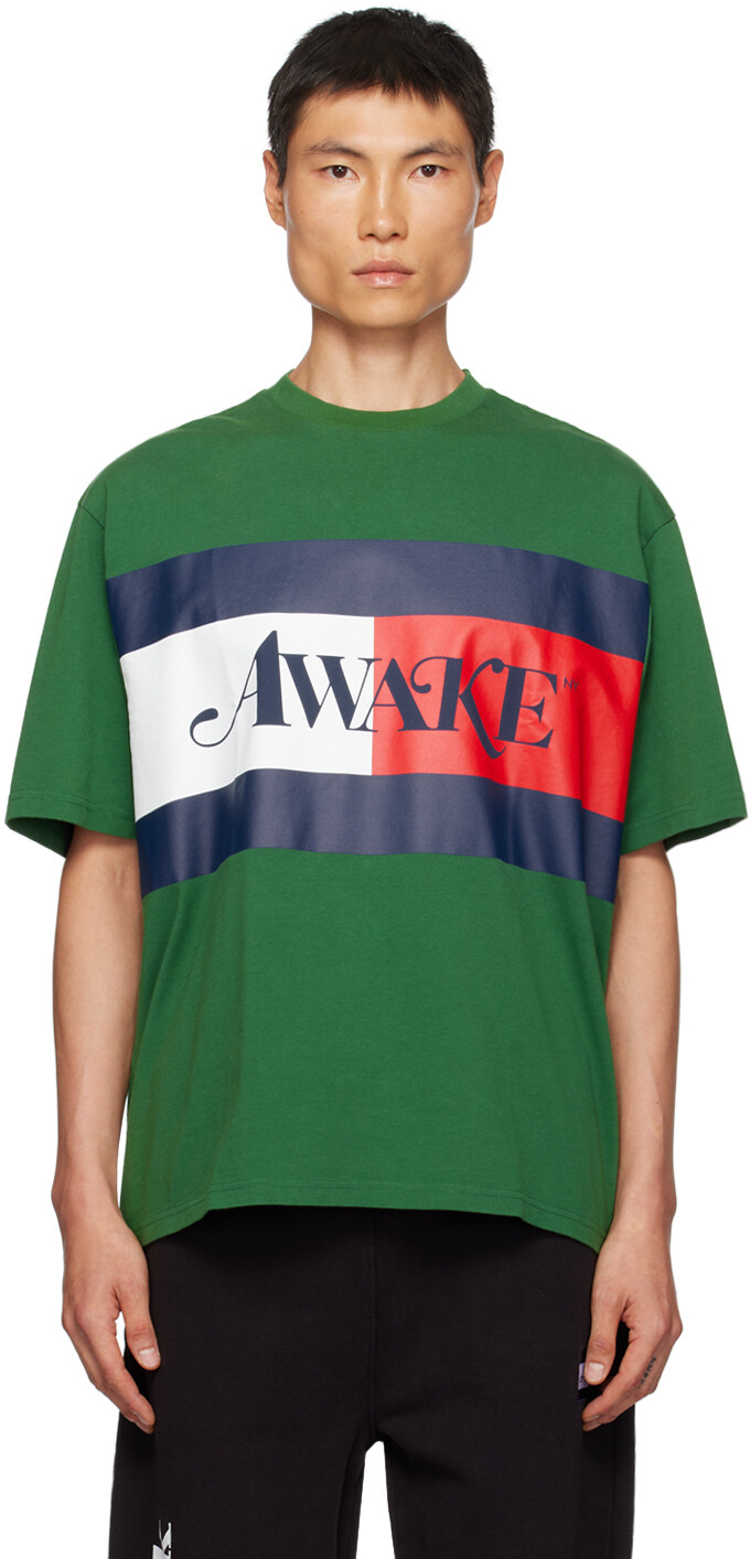 

Зеленая футболка-авиатор Awake NY Edition Tommy Jeans, Зеленый