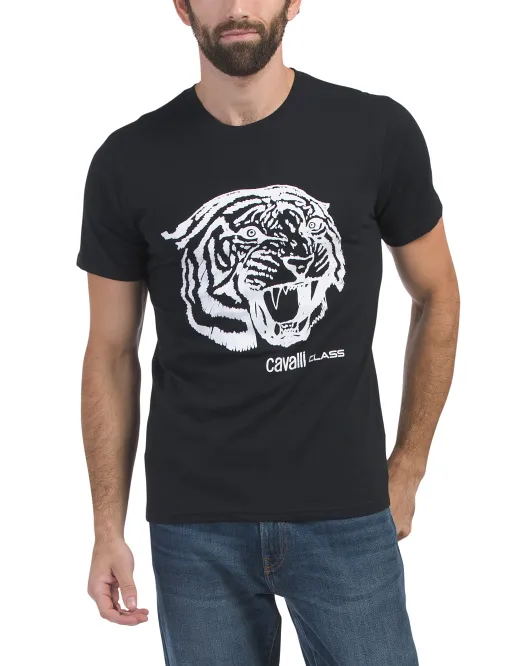 

Футболка с логотипом Cavalli Class, черный