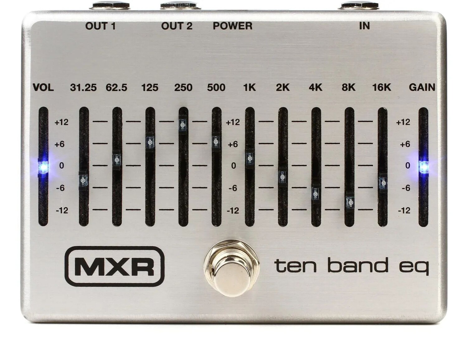 

Педаль десятиполосного эквалайзера MXR M108S