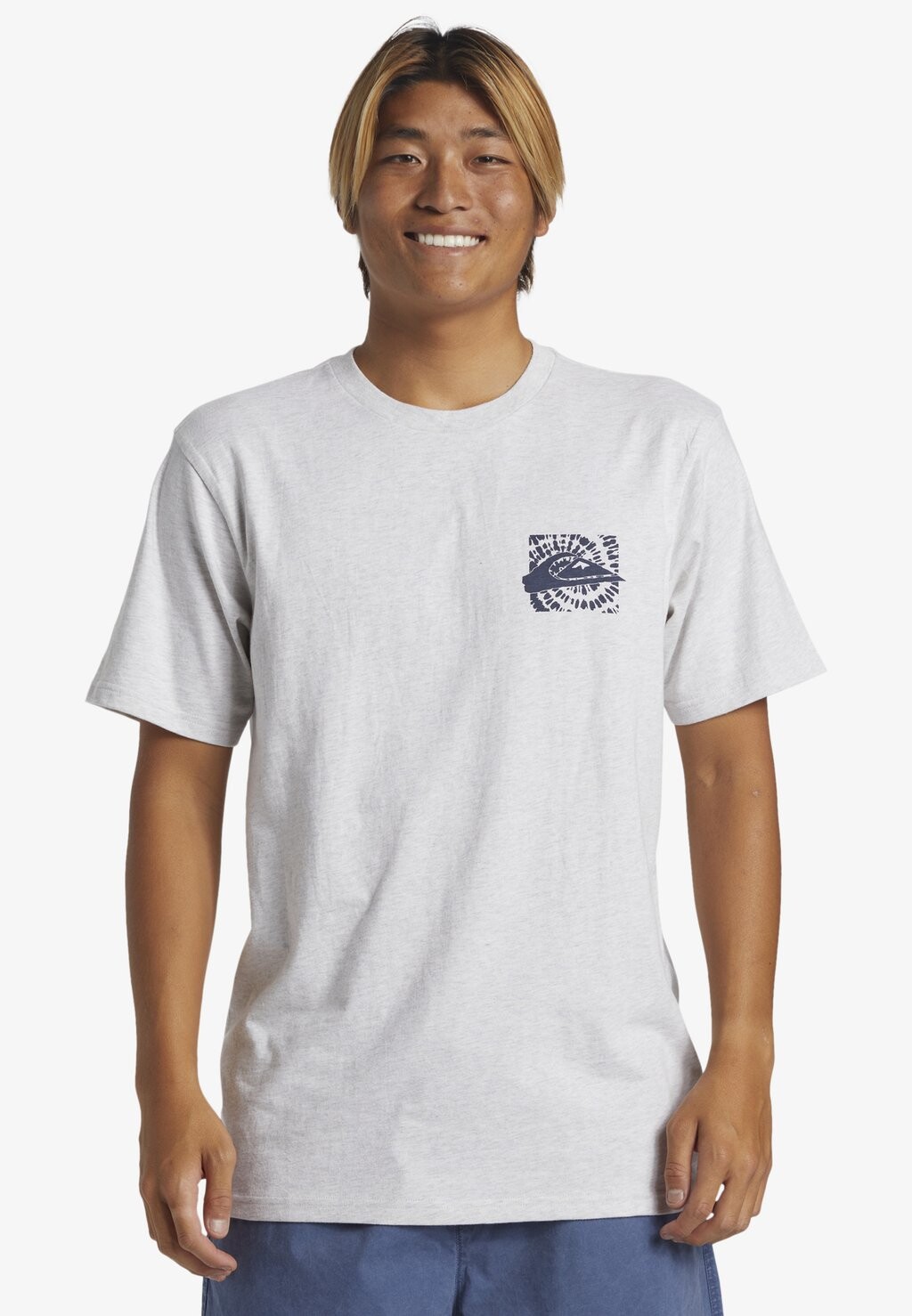 

Футболка с принтом HURRICANE OR HIPPIE Quiksilver, цвет snow heather