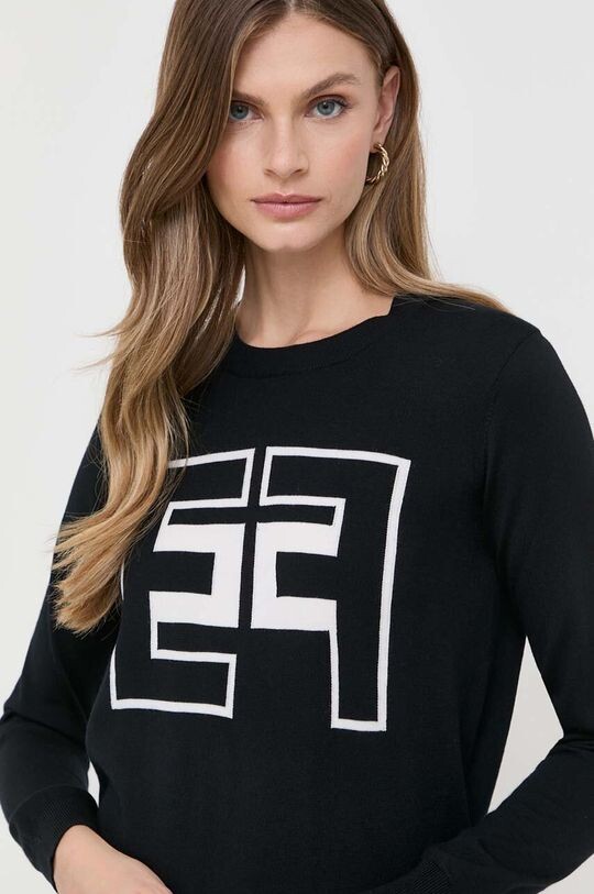 

Шерстяной свитер Elisabetta Franchi, черный