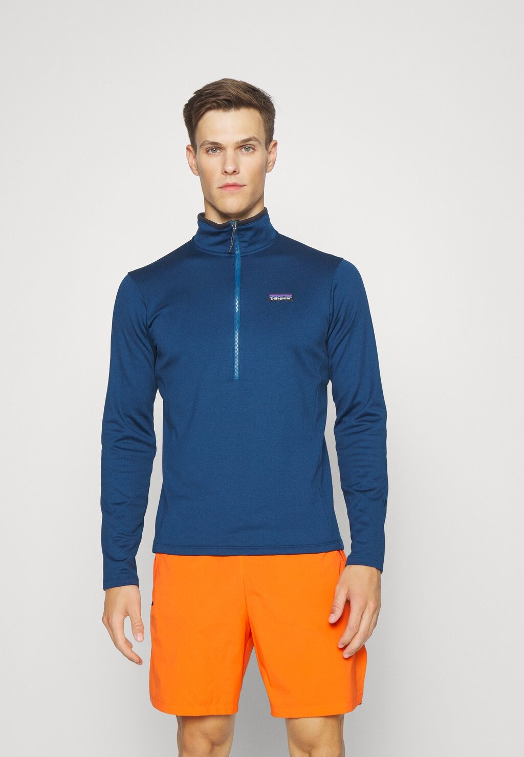 

Флисовый джемпер Patagonia DAILY ZIP NECK, синий лагом tidepool blue/