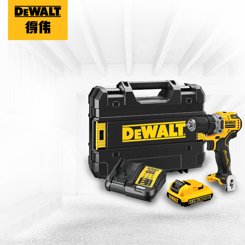 DEWALT 12 В легкая мини-ручная дрель с высоким крутящим моментом и беспроводной зарядкой, литиевая электрическая отвертка DCD701MD1E