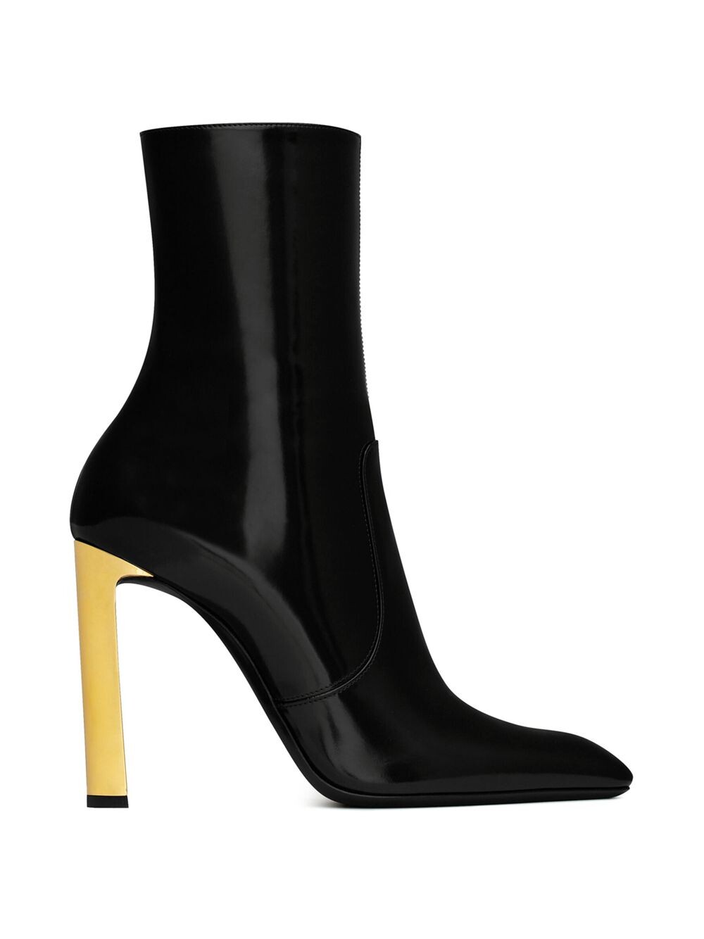 

Ботильоны Auteuil из глянцевой кожи Saint Laurent, черный
