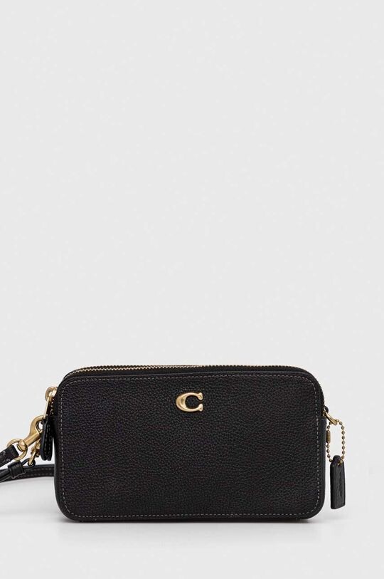 

Кожаная сумка через плечо Kira Crossbody Coach, черный