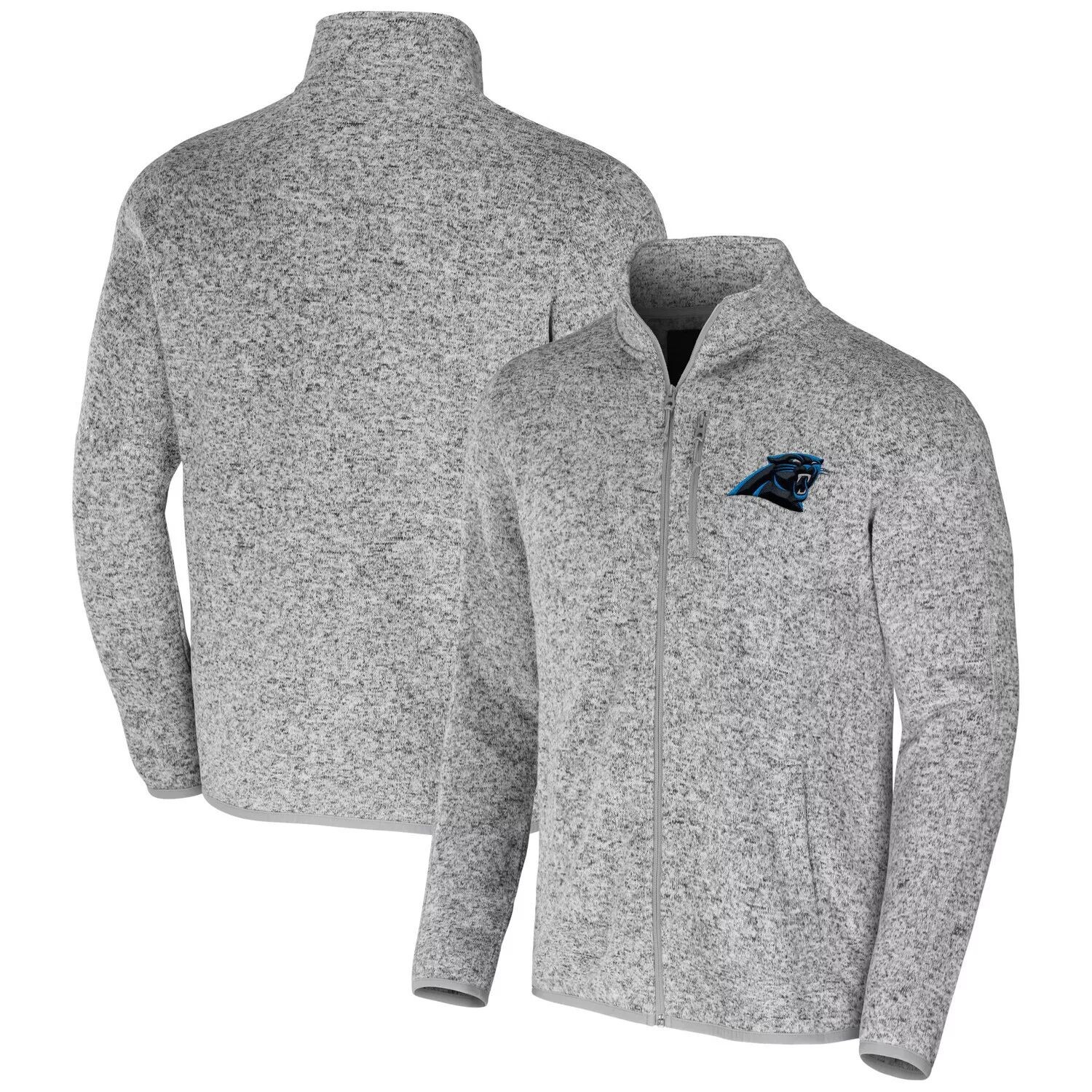 

Мужская флисовая куртка с молнией во всю длину NFL x Darius Rucker Collection от Fanatics Heather Grey Carolina Panthers