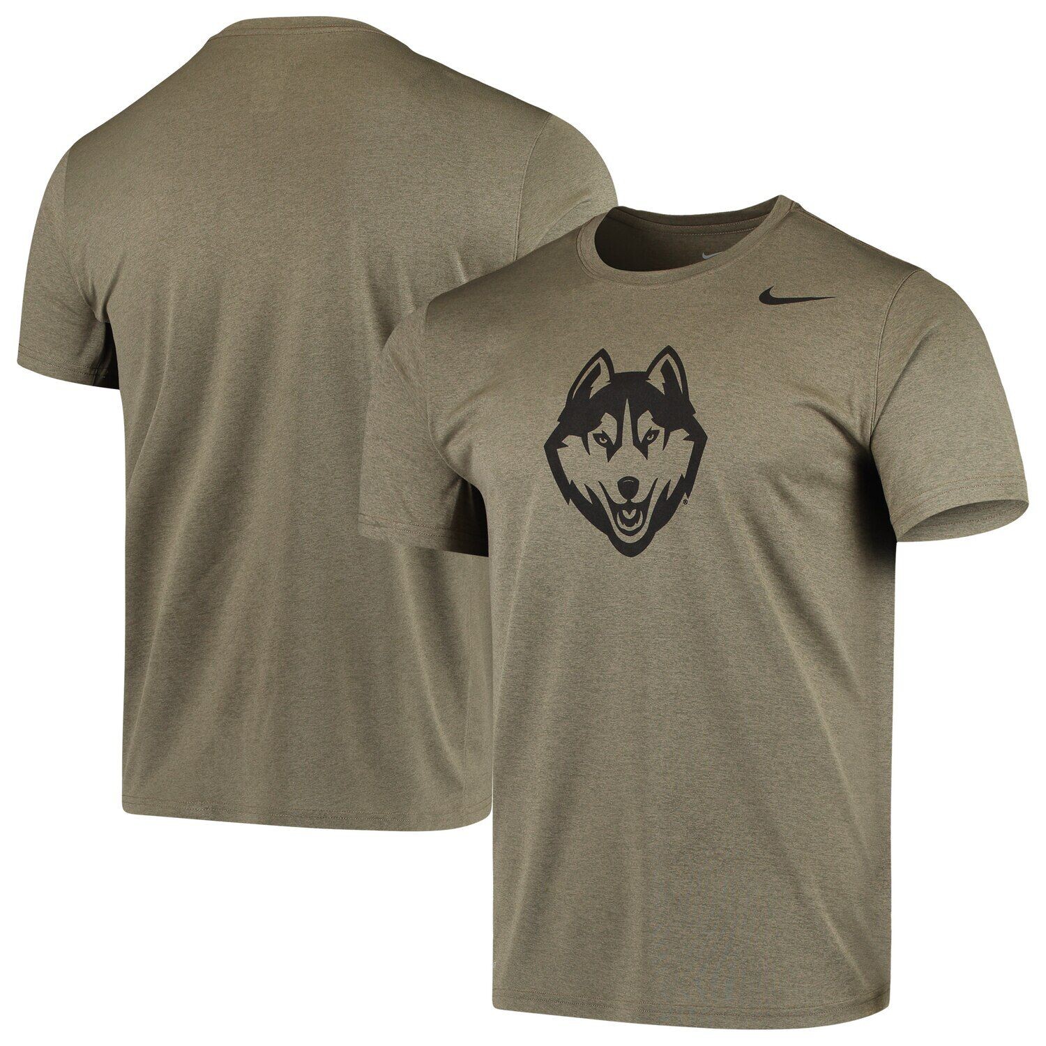 

Мужская футболка Nike Olive UConn Huskies в тон с логотипом Legend Performance