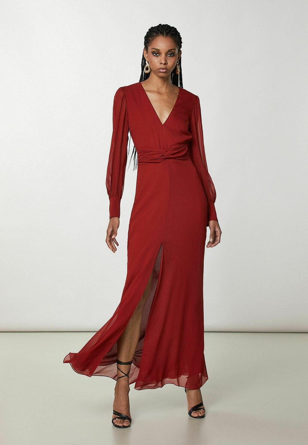 

Длинное платье Long Patrizia Pepe, цвет martian red