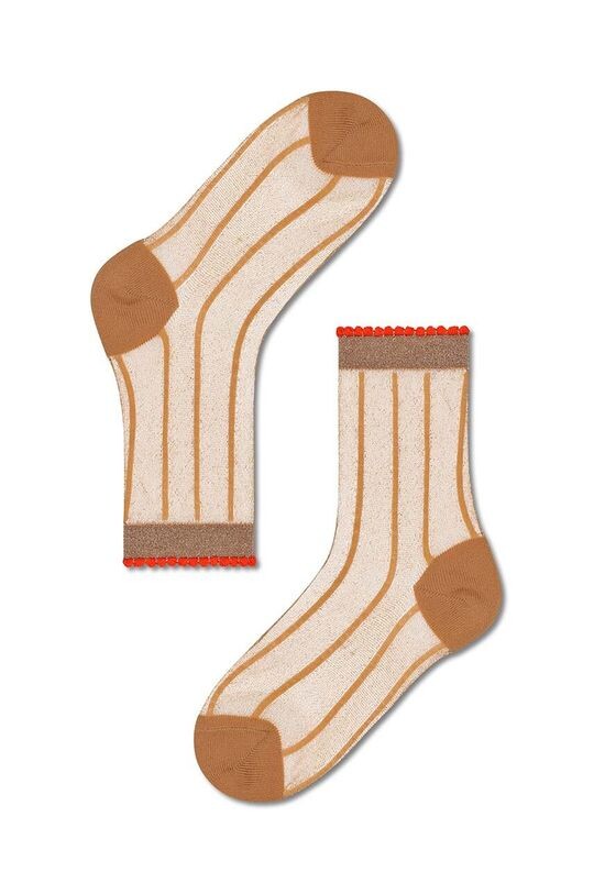 

Светло-коричневые носки до щиколотки Hysteria Lilly Happy Socks, бежевый