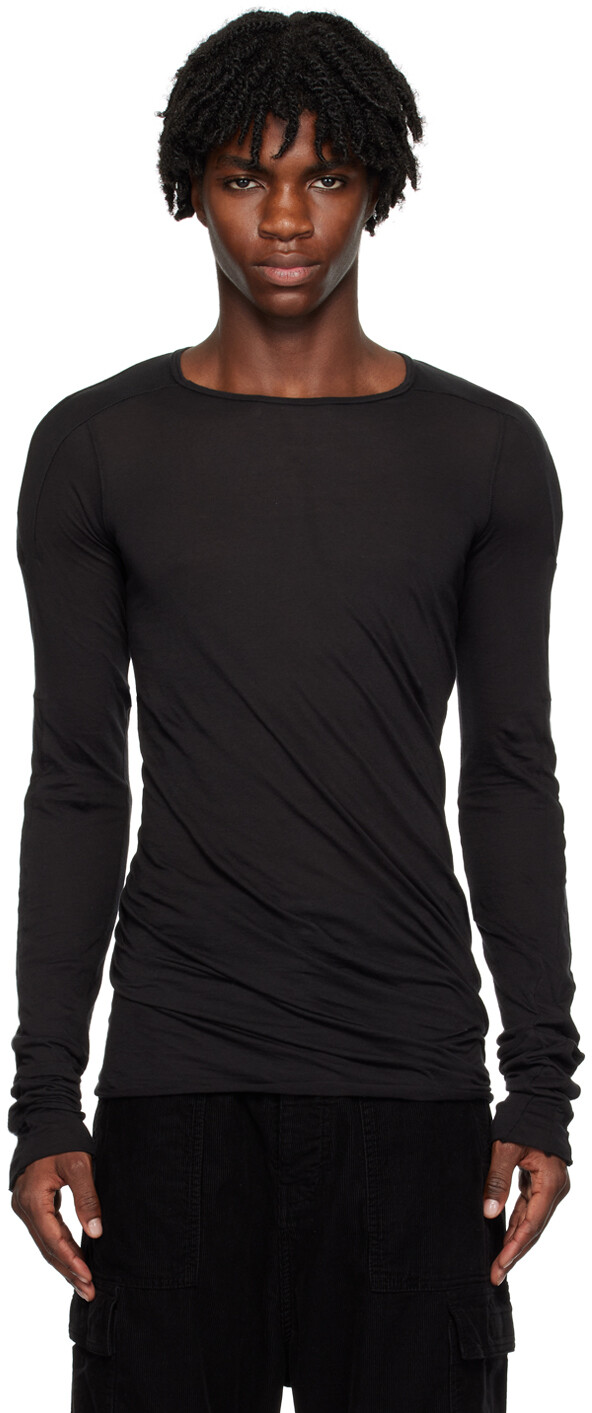 

Черная футболка с длинными рукавами Rick Owens DRKSHDW, Черный