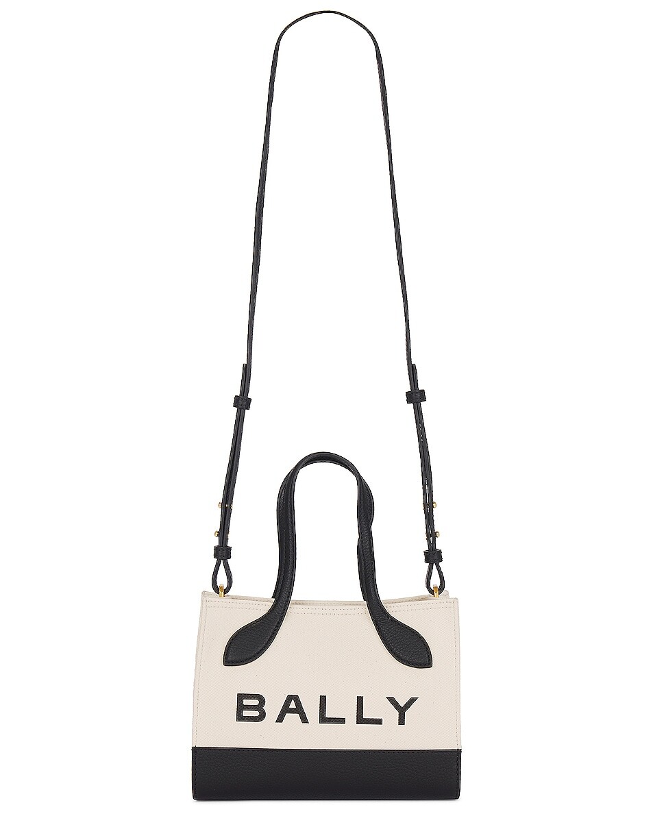

Сумка-тоут Bally Bar, цвет Natural & Black