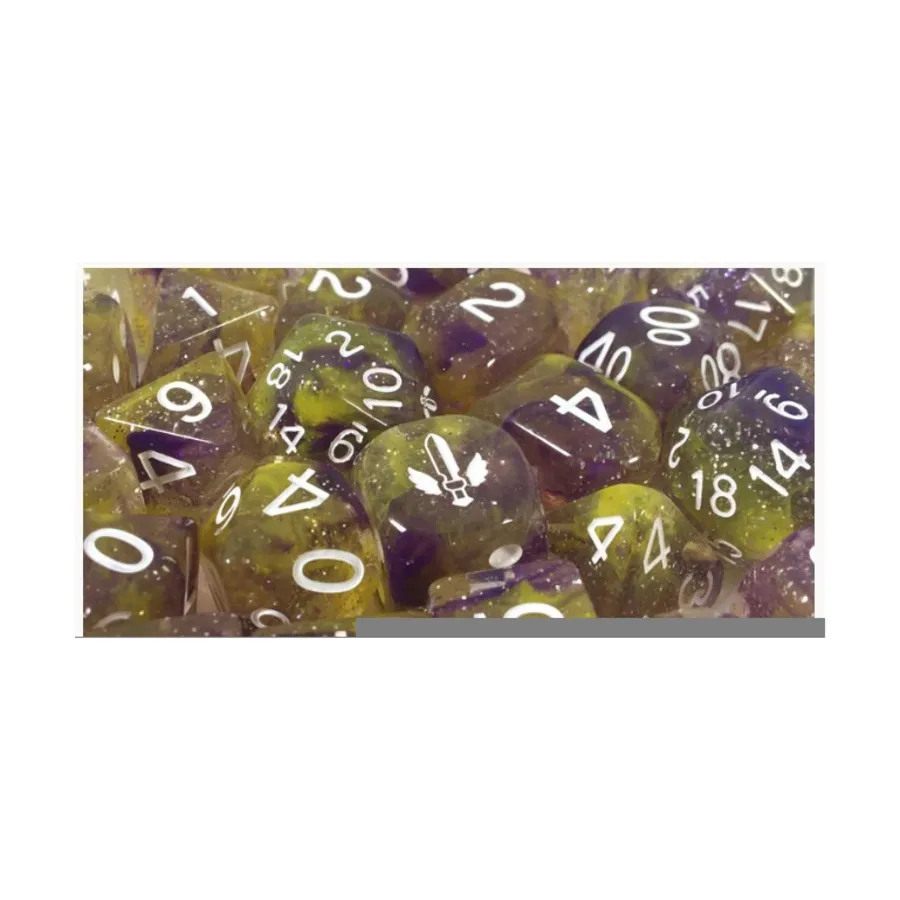 

Набор Diffusion Poly — Клятва Паладина с символом класса (15), Class & Creature Dice - Poly Sets