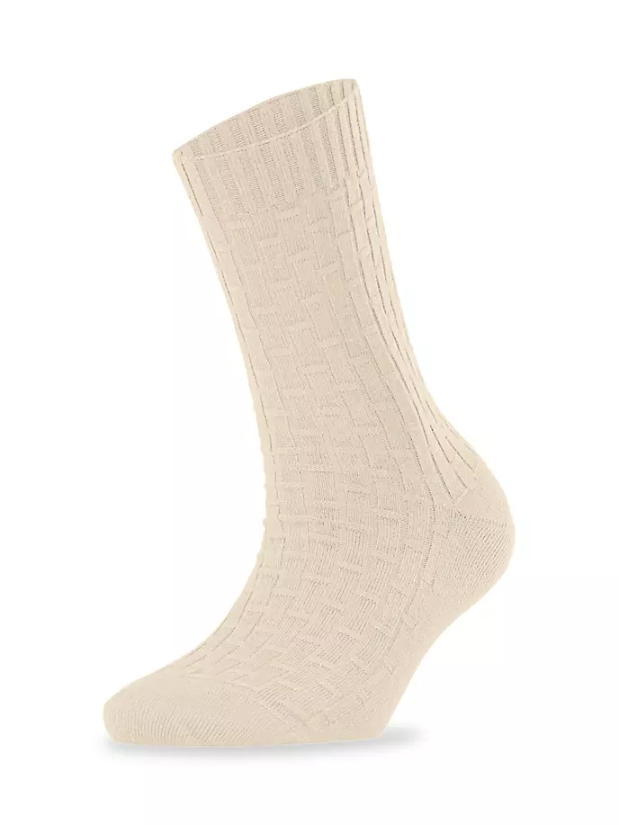 

Текстурированные носки до середины икры Falke, цвет creme