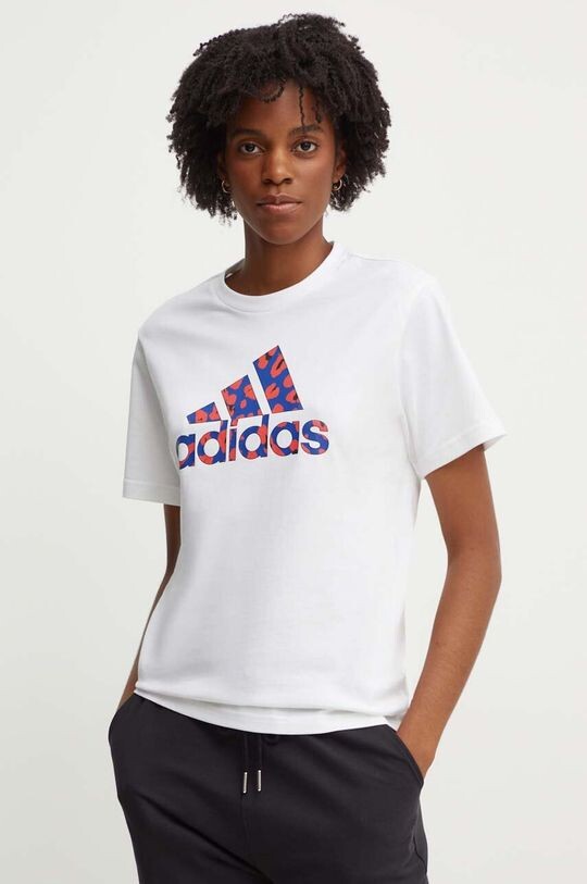 

Хлопковая футболка adidas, белый