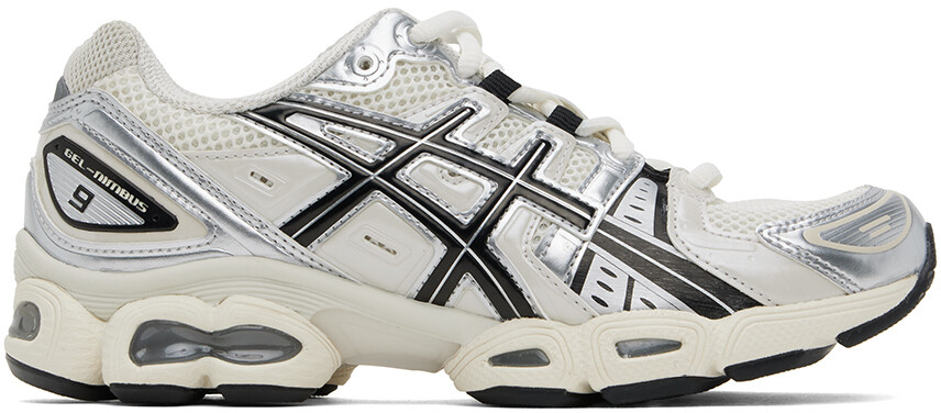 

Бело-черные кроссовки Gel-Nimbus 9 Asics