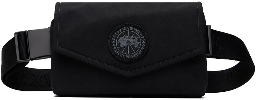 Черная мини-поясная сумка Canada Goose, цвет Black