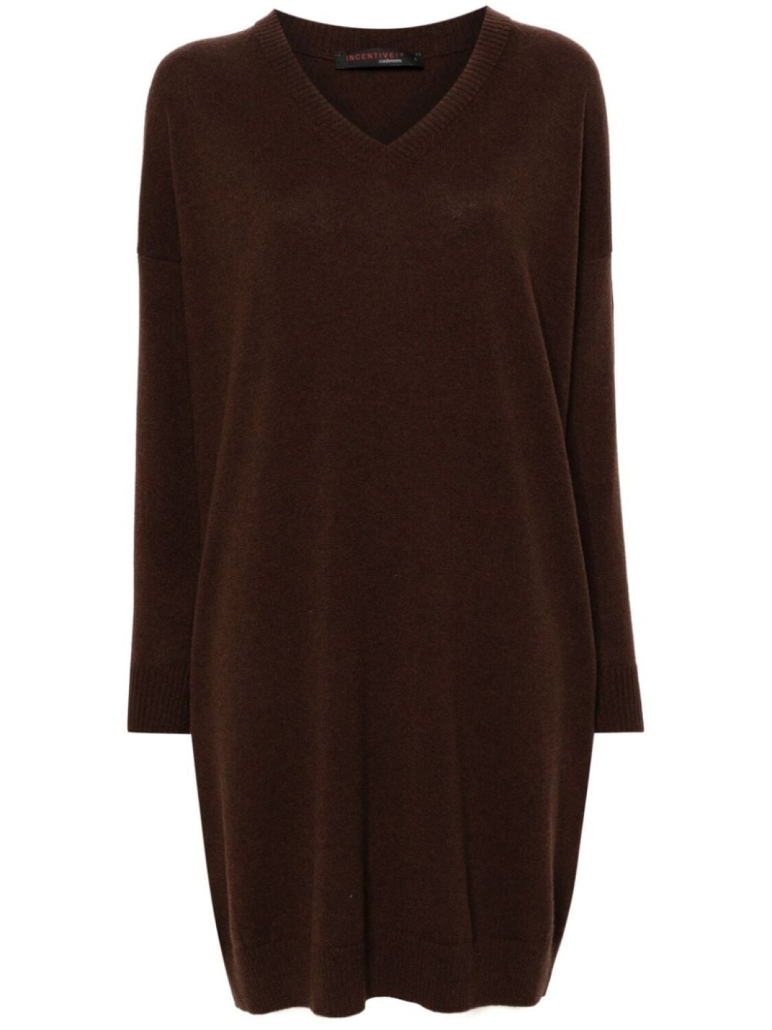 

Incentive! Cashmere кашемировое платье миди, коричневый