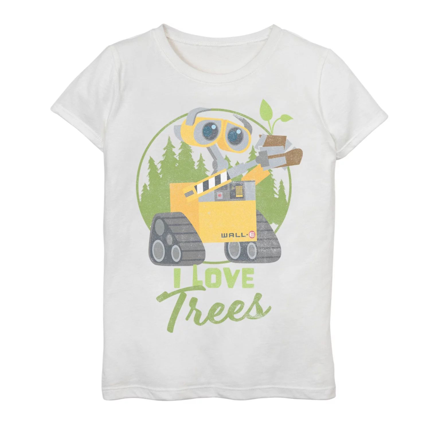 

Футболка с рисунком Wall-E I Love Trees для девочек 7–16 лет Disney/Pixar Earth Day Wall-E Disney / Pixar