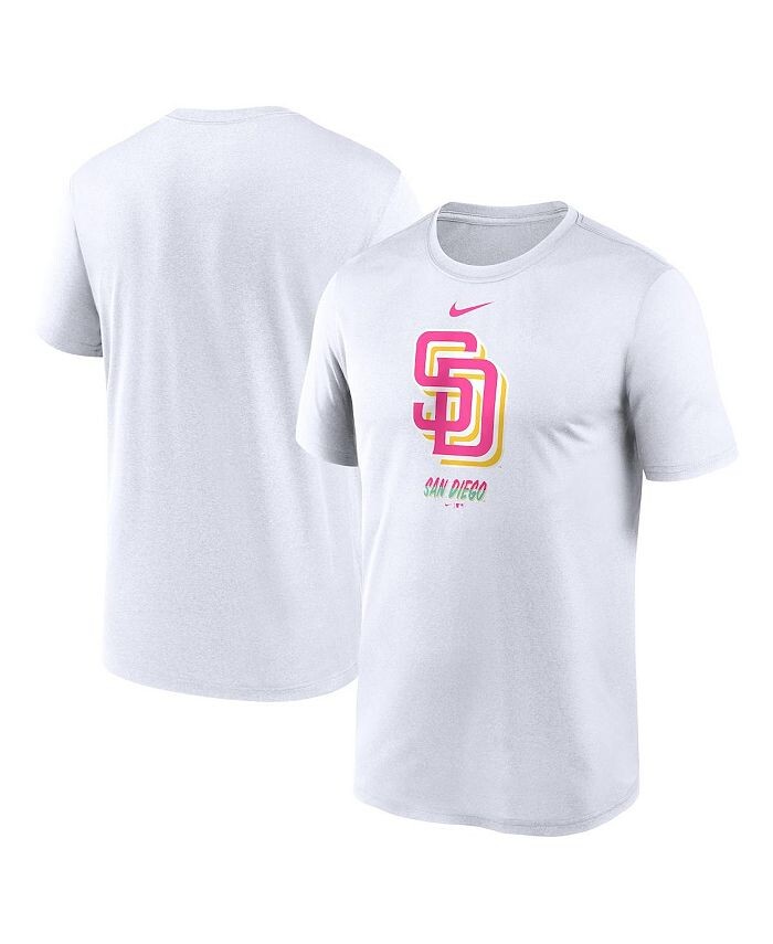 

Мужская белая футболка с логотипом San Diego Padres City Connect Nike, белый