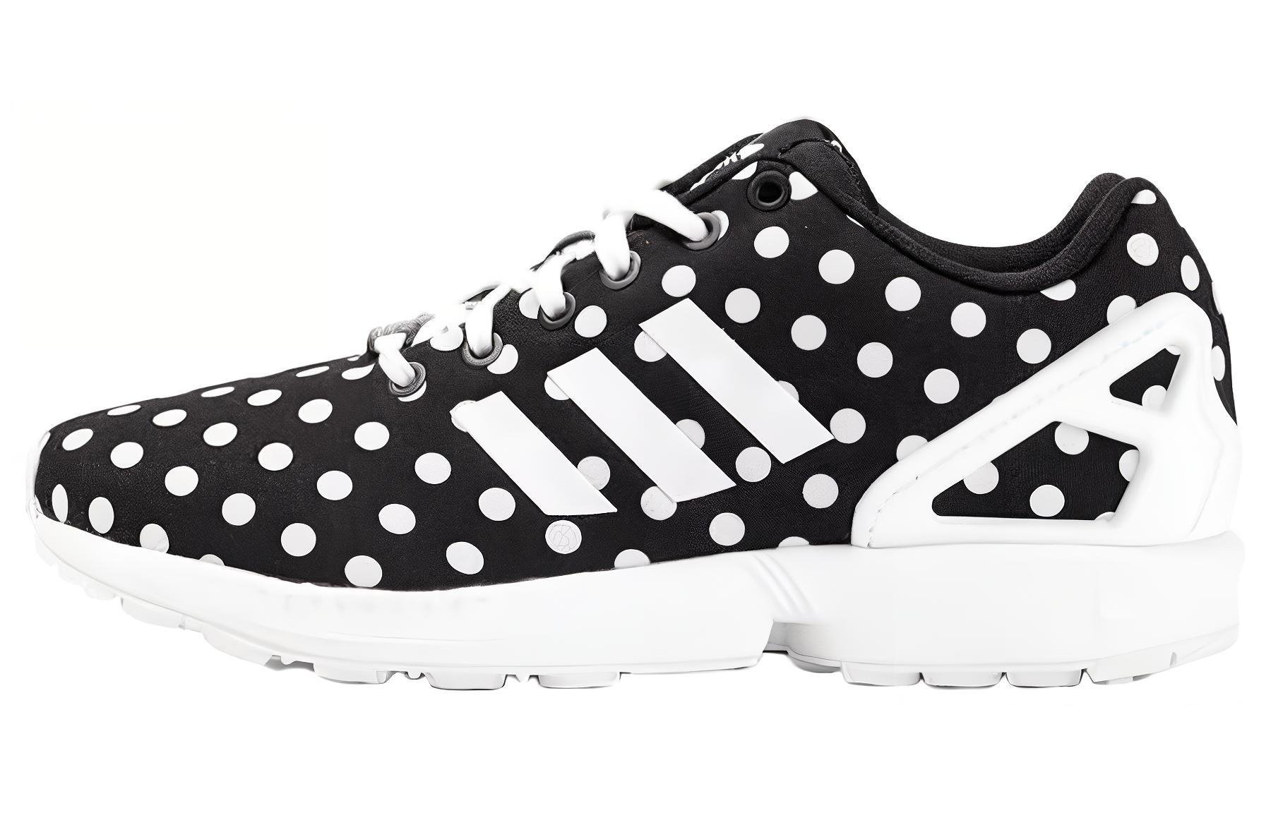 

Кроссовки adidas originals ZX Flux Lifestyle Shoes Women's Low-top Black/White, черный/белый