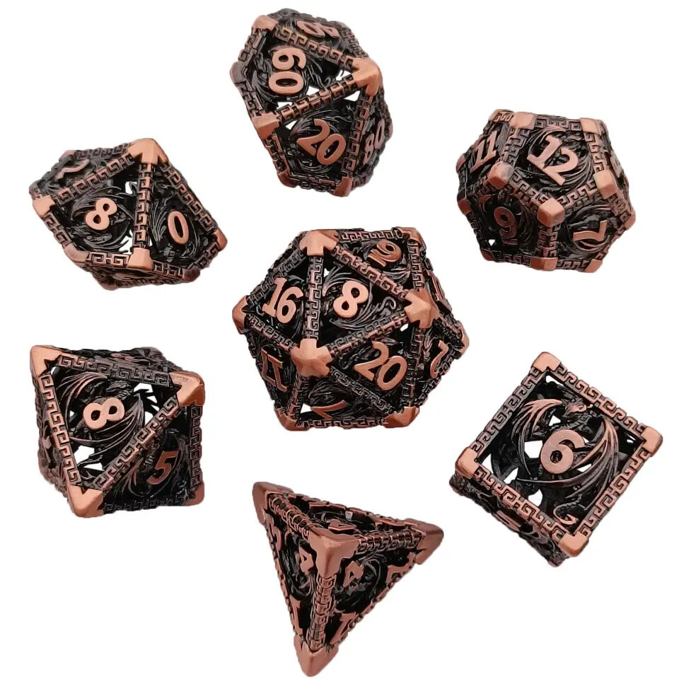 

Набор из 7 металлических кубиков RPG Dice Dragon Scepter, RGFK