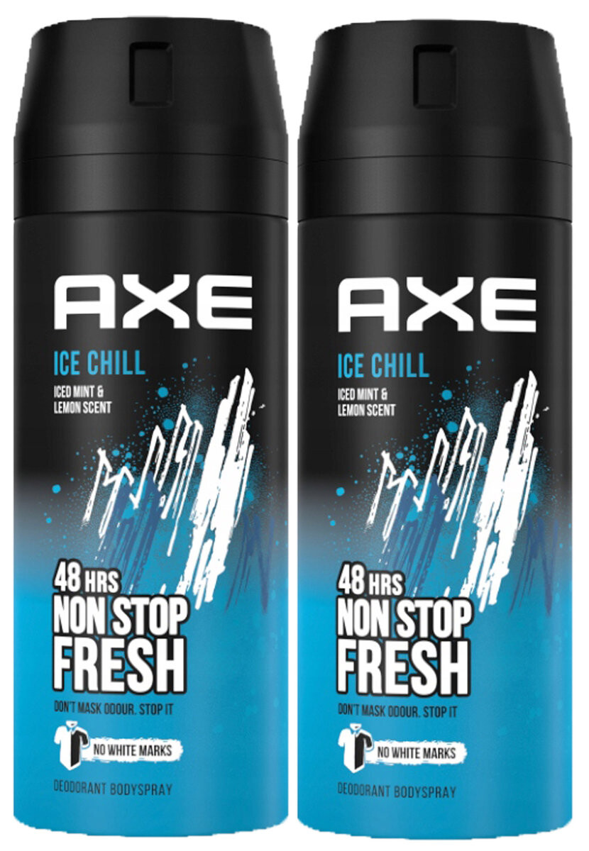 

Axe Ice Chill, Аэрозольный дезодорант, 2x150мл