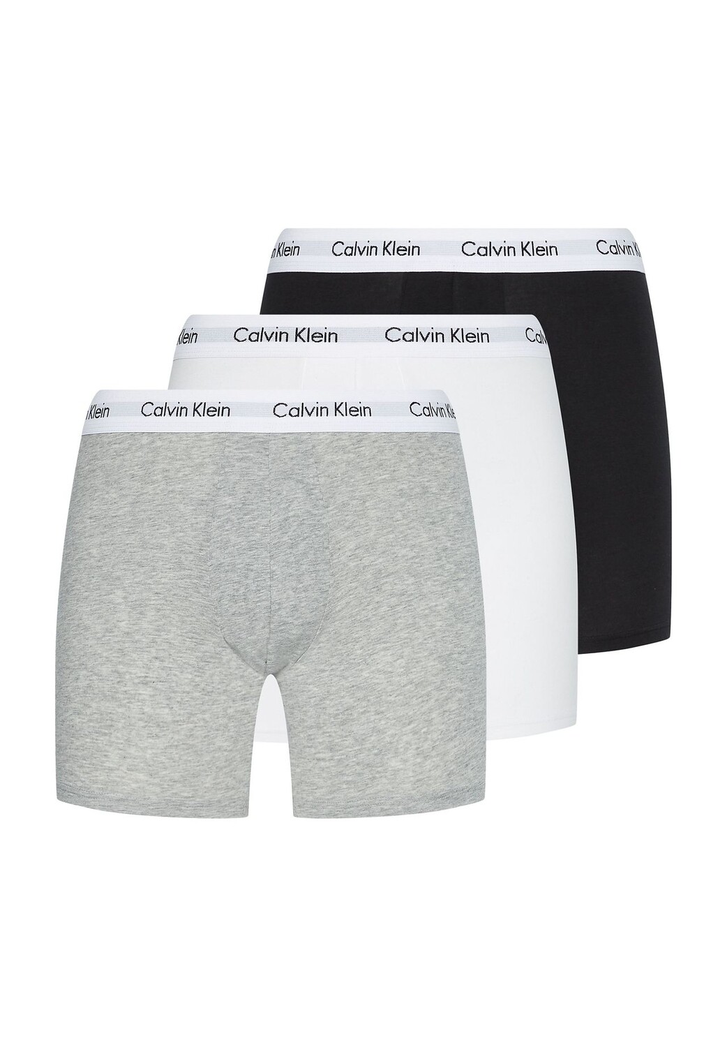 

Шорты-боксеры Cyclist, 3 шт., пояс с логотипом, мужские Calvin Klein, цвет Grau Schwarz